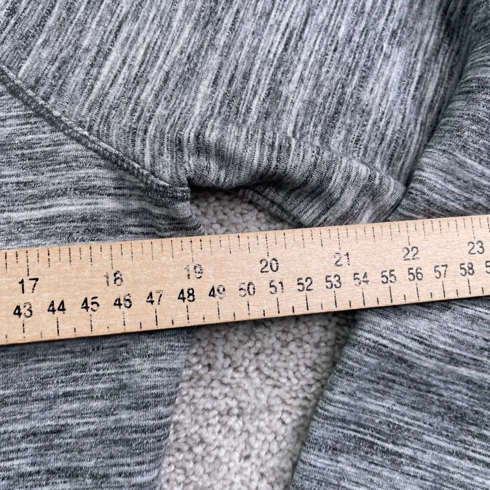 LL Bean Sweatshirt Womens Medium Grey Heathered Cozy Cowl Neck Thumbholes